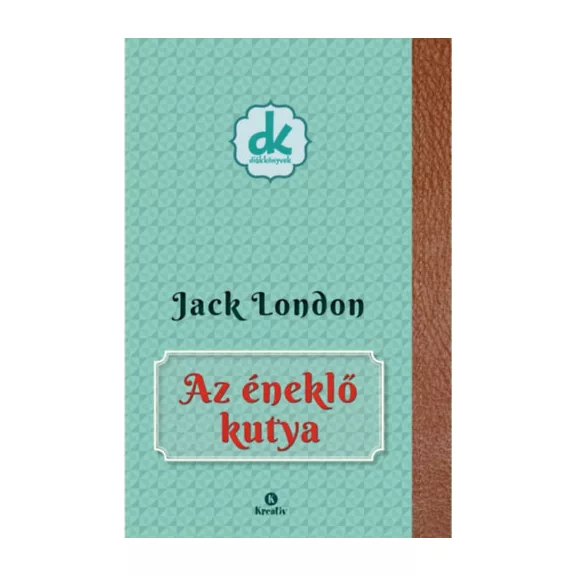 A képen Az éneklő kutya című könyv látható a háttérben egy kutyával.