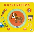 A képen a Kicsi kutya című könyv látható a háttérben egy kölyökkel.