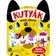 A képen a Kutyák mókás játékok című könyv látható a háttérben egy tacskóval.