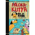 A képen a Pálcikakutya és a fánk című könyv látható a háttérben fánkokkal.