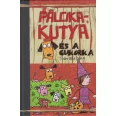 A képen a Pálcikakutya és a cukorka című könyv látható a háttérben cukorkákkal.