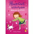 A képen a Gézengúz új otthona című könyv látható a háttérben egy kislány és kutyája.