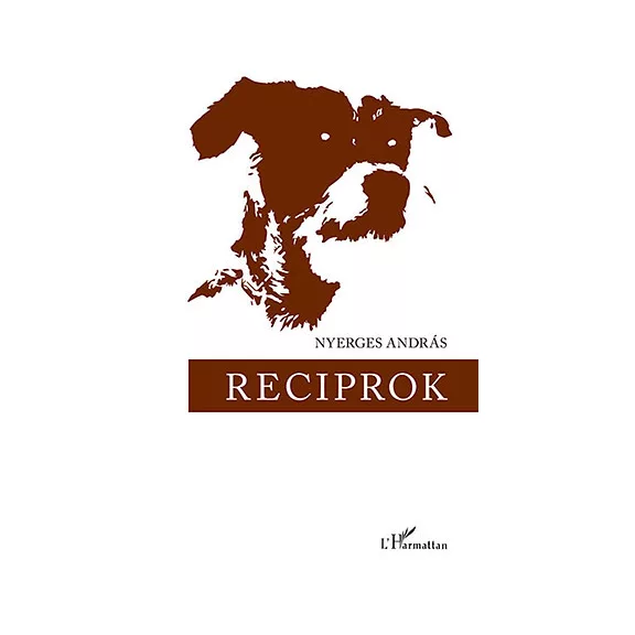 A képen a Reciprok című könyv látható barna háttér előtt.