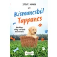 A képen a Kismancsból Tappancs című könyv látható a háttérben növényekkel és mancs nyomokkal.