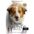 A képen az Egy kutya négy útja című könyv látható a háttérben egy kutyával.