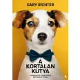 A képen A kortalan kutya című könyv látható egy terrierrel a háttérben.