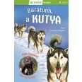 A képen az Olvass velünk 2 Barátunk a kutya című könyv látható a háttérben egy huskyval.