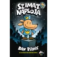 A képen a Szimat naplója című könyv látható egy várossal a háttérben.
