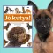 A képen a Jó kutya című könyv látható a háttérben egy malinois kölyök.