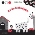 A képen Az én kiskutyám ujjbábos könyv című kiadvány látható a háttérben egy dalmata.