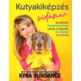 A képen a Kutyakiképzés vidáman című könyv látható a háttérben egy vizslával.