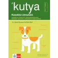 A képen A kutya Kezelési útmutató című könyv látható a háttérben egy kutyával.