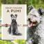 A képen a Nemzeti kincsünk A pumi című könyv látható a háttérben egy pumival.