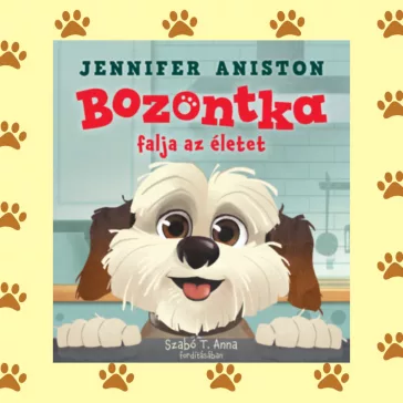 A képen a Bozontka falja az életet című könyv látható tappancsos háttér előtt.