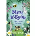 A képen a Minikutyák Bea titkos barátai című könyv látható a háttérben tacskókkal.