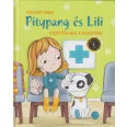 A képen a Gyógyítsd meg a kiskutyám című könyv látható a háttérben tappancs nyomokkal.