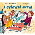 A képen A gyógyító kutya című könyv látható a háttérben egy dalmata.