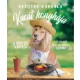 A képen a Kacat konyhája című könyv látható a háttérben egy spániel.