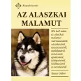 A képen Az alaszkai malamut című könyv látható kutyás témájú háttérrel.