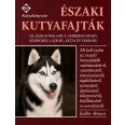A képen az Északi kutyafajták című könyv látható kutyás témájú háttérrel.